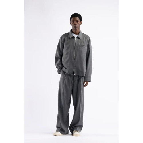 GIU3472 IMB MAN- GIUBBINO CON ZIP IN MISTO LANA