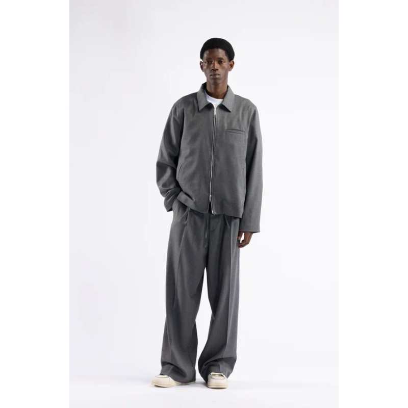 GIU3472 IMB MAN- GIUBBINO CON ZIP IN MISTO LANA