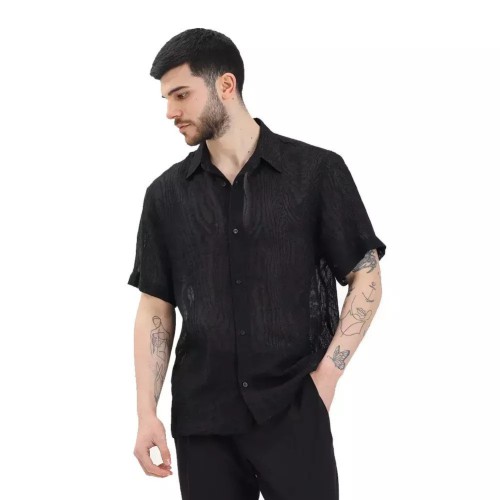 CA3300 IMB MAN - CAMICIA MEZZA MANICA TRASPARE