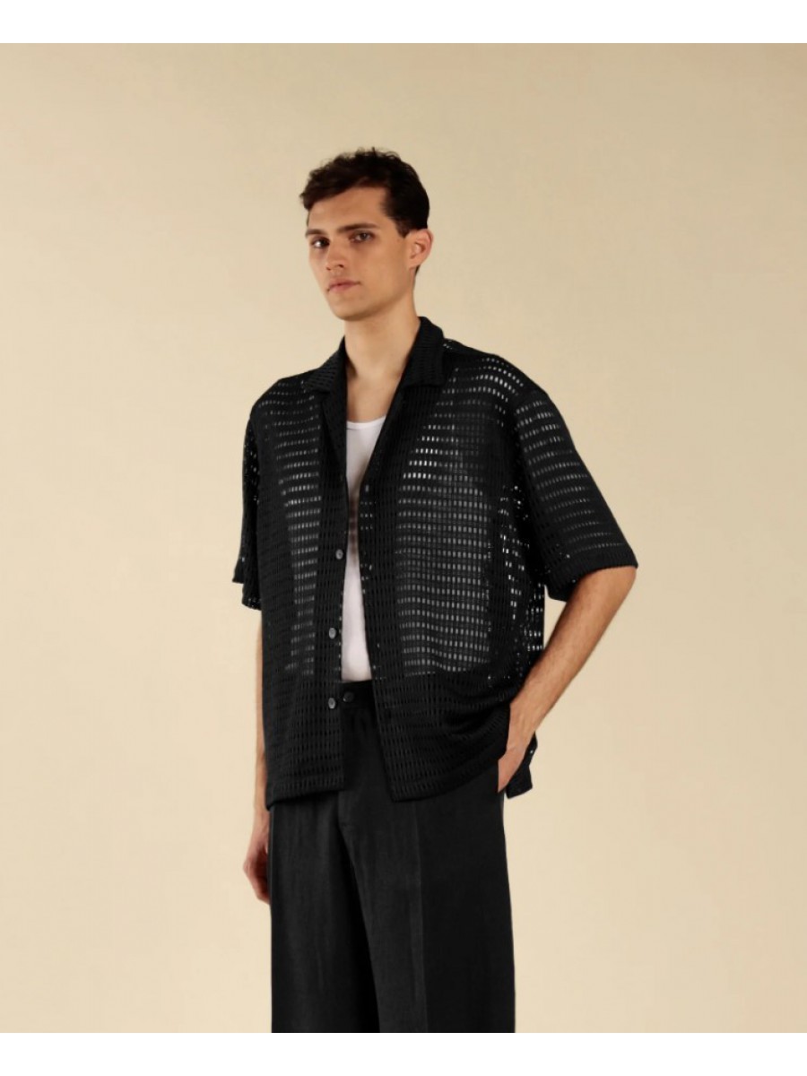 CA3279 IMB MAN - CAMICIA MEZZA MANICA TRAFORATE