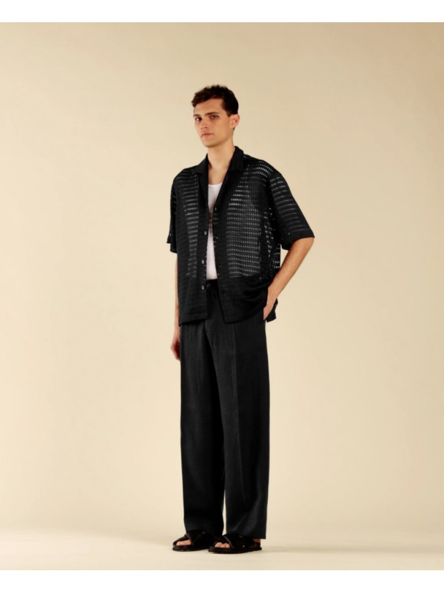 CA3279 IMB MAN - CAMICIA MEZZA MANICA TRAFORATE