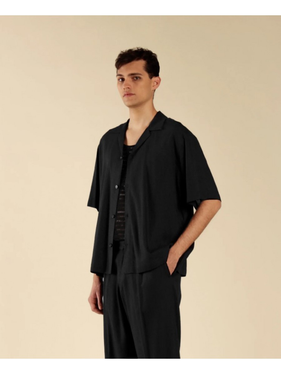 CA3283 IMB MAN - CAMICIA MEZZA IN MISTO
