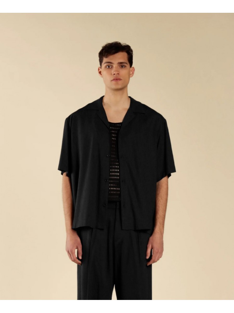 CA3283 IMB MAN - CAMICIA MEZZA IN MISTO