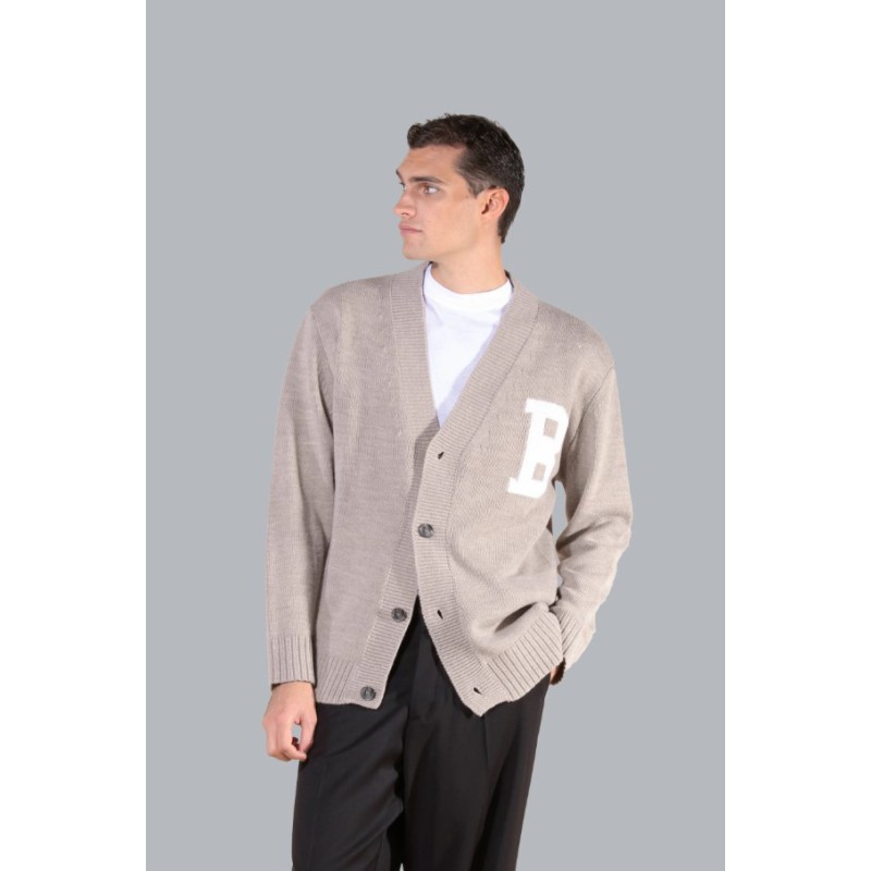 MA3009 IMB MAN - CARDIGAN CON INTARSIO