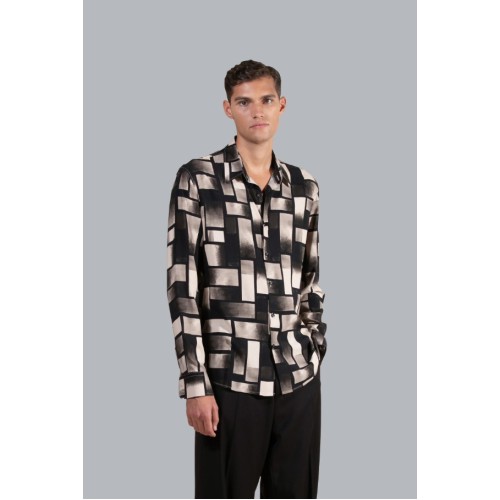 CA3108 IMB MAN - CAMICIA FANTASIA MANICA LUNGA