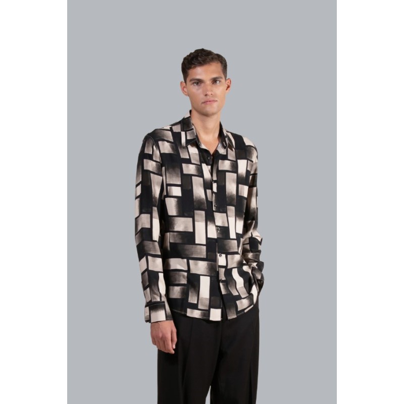 CA3108 IMB MAN - CAMICIA FANTASIA MANICA LUNGA