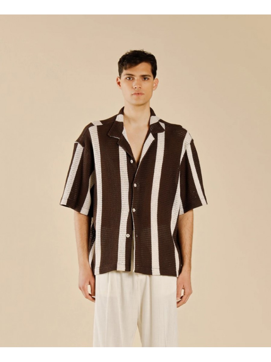 CA3280 IMB MAN - CAMICIA MEZZA MANICA TRAFORATE