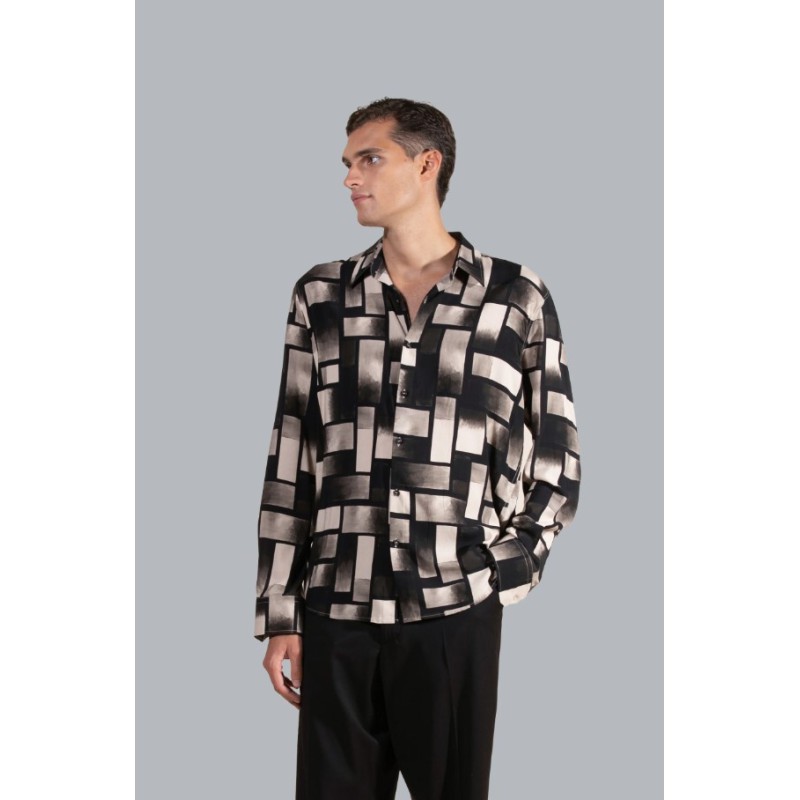 CA3108 IMB MAN - CAMICIA FANTASIA MANICA LUNGA