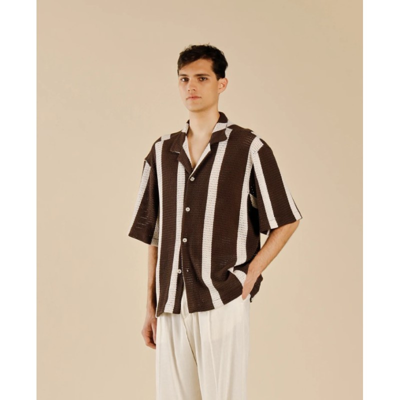 CA3280 IMB MAN - CAMICIA MEZZA MANICA TRAFORATE