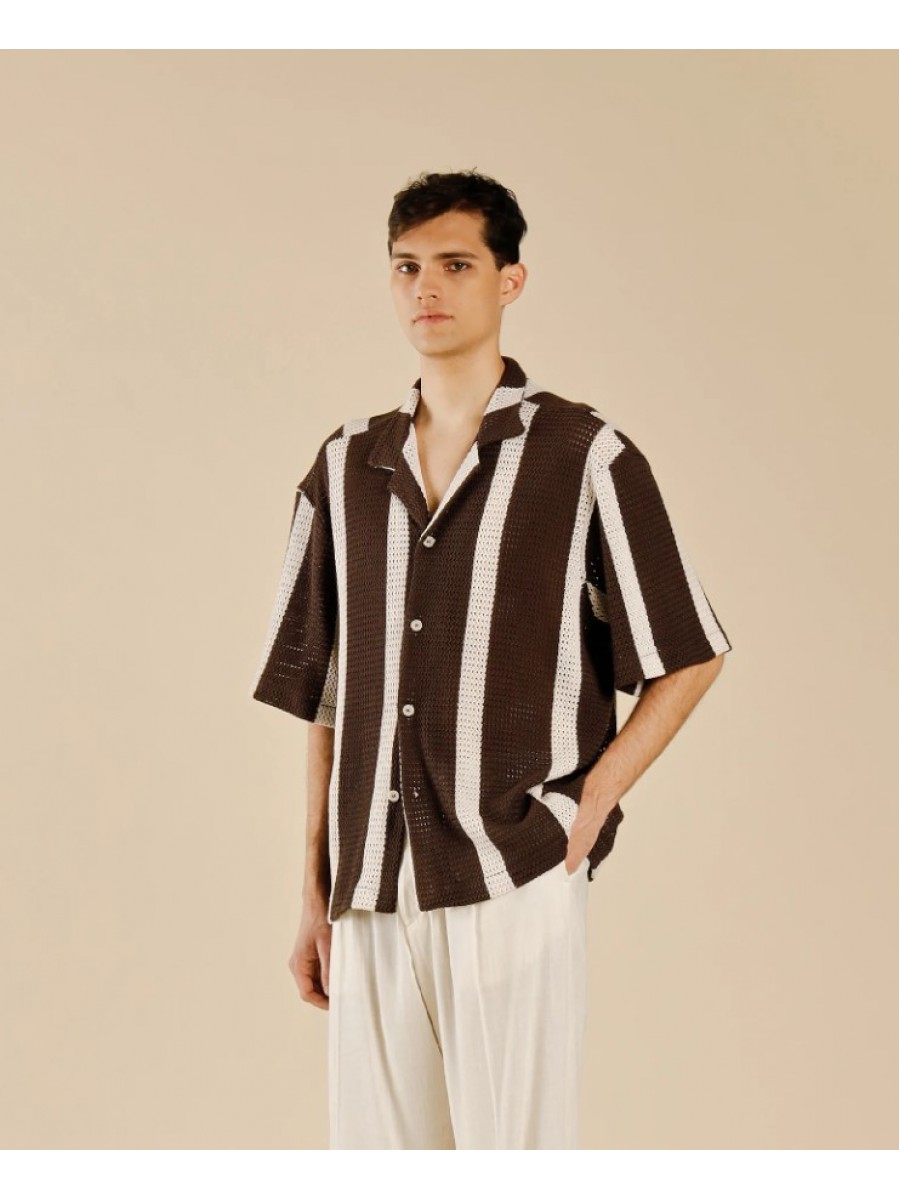 CA3280 IMB MAN - CAMICIA MEZZA MANICA TRAFORATE