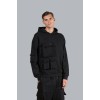 F3125 FELPA OVERSIZE CON CAPPUCCIO