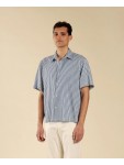 CA3299 IMB MAN- CAMICIA MEZZA MANICA A RIGHE