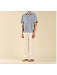 CA3299 IMB MAN- CAMICIA MEZZA MANICA A RIGHE