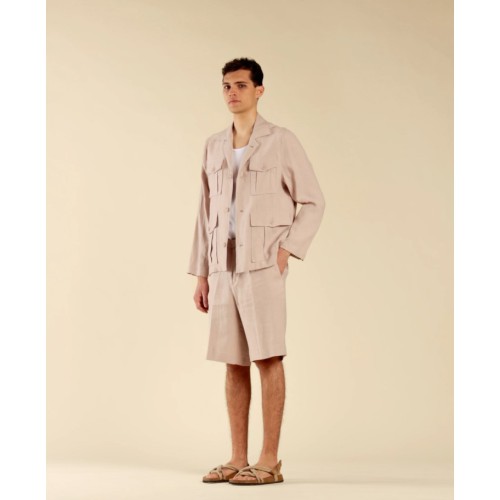 GIA3215 IMB MAN - GIACCA SHARIANA IN LINO