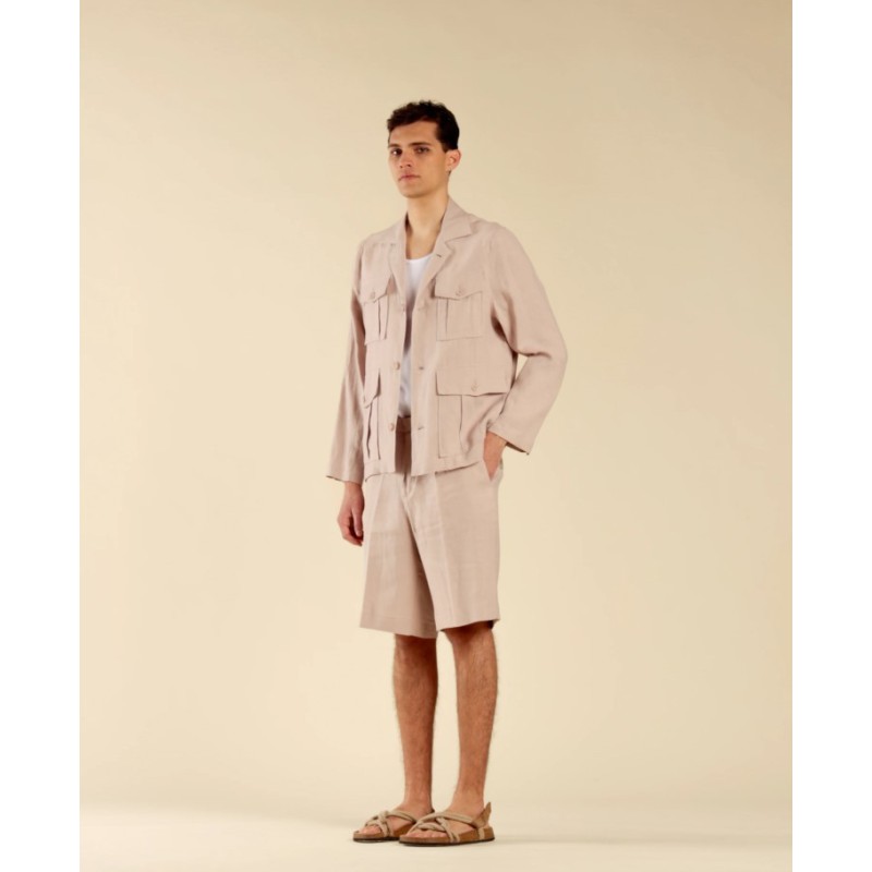 GIA3215 IMB MAN - GIACCA SHARIANA IN LINO
