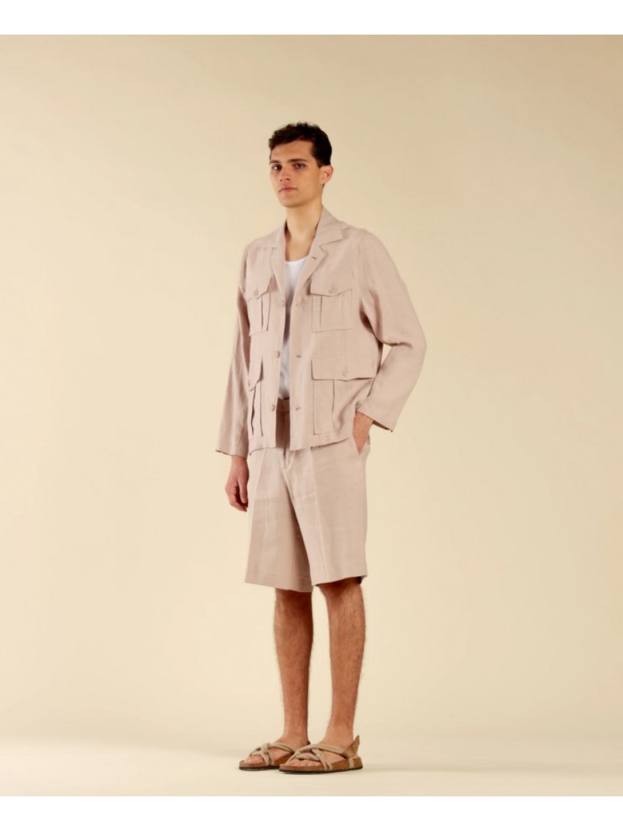GIA3215 IMB MAN - GIACCA SHARIANA IN LINO