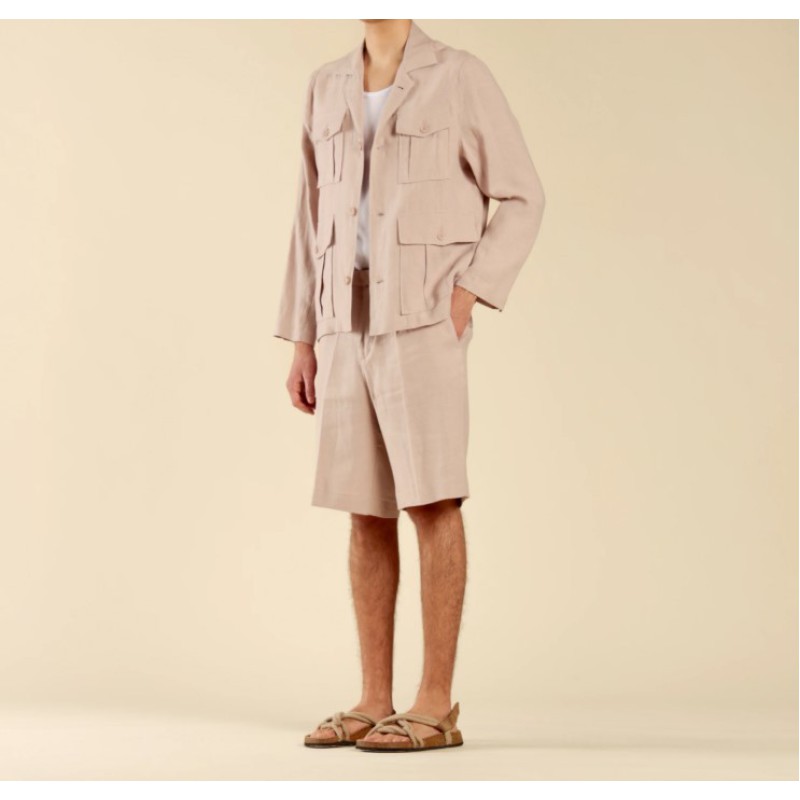 GIA3215 IMB MAN - GIACCA SHARIANA IN LINO