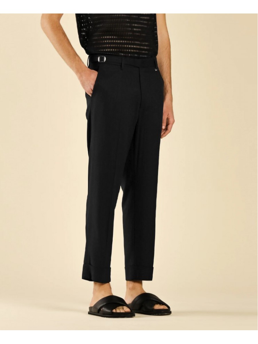 PA3257 IMB MAN - PANTALONE IN MISTO LINO