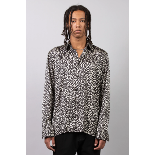 CA2263 IMB MAN - CAMICIA FANTASIA MANICA LUNGA BLACK