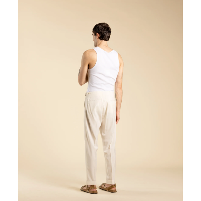 PA3262 IMB MAN- PANTALONE DOPPIA PINCE CON