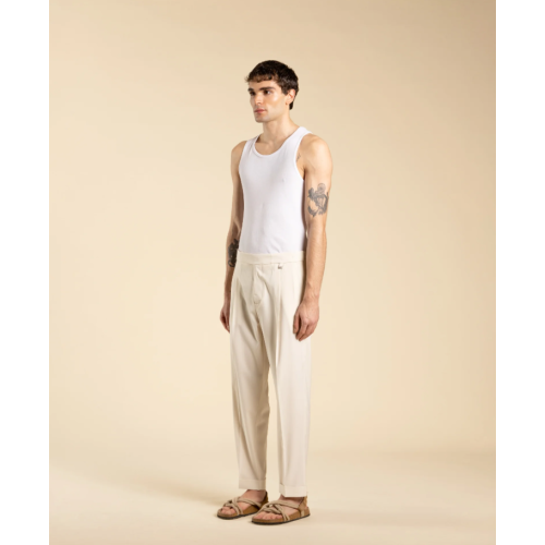 PA3262 IMB MAN- PANTALONE DOPPIA PINCE CON