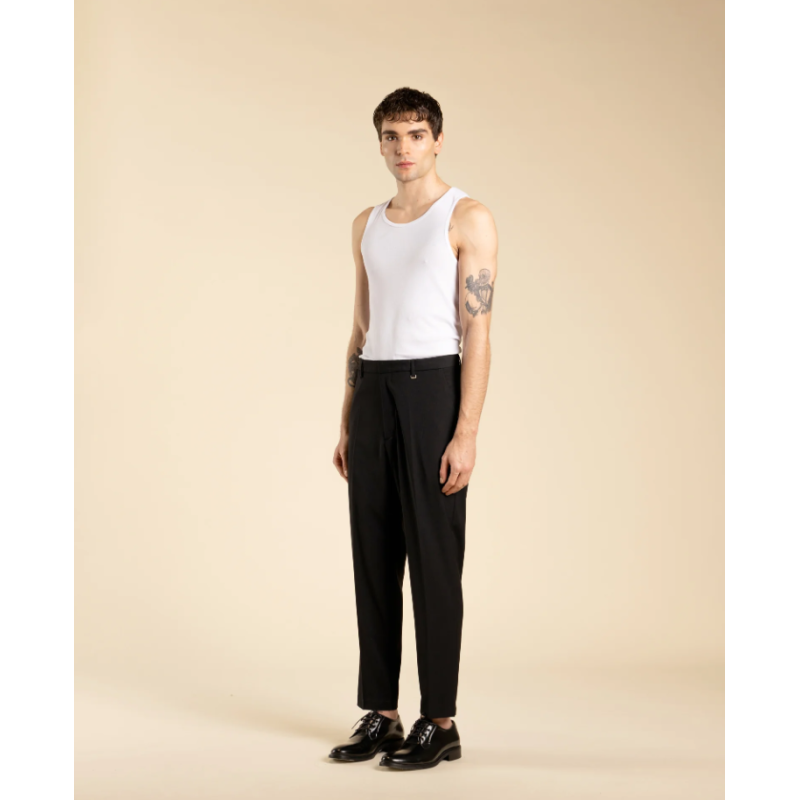 PA3265 IMB MAN- PANTALONE TASCA AMERICA BLACK