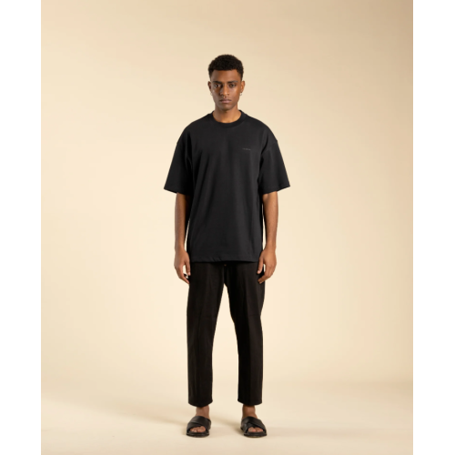TS3328 IMB MAN - T-SHIRT OVERSIZED CON LOGO BLACK