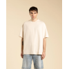 TS3328 IMB MAN - T-SHIRT OVERSIZED CON LOGO BEIGE