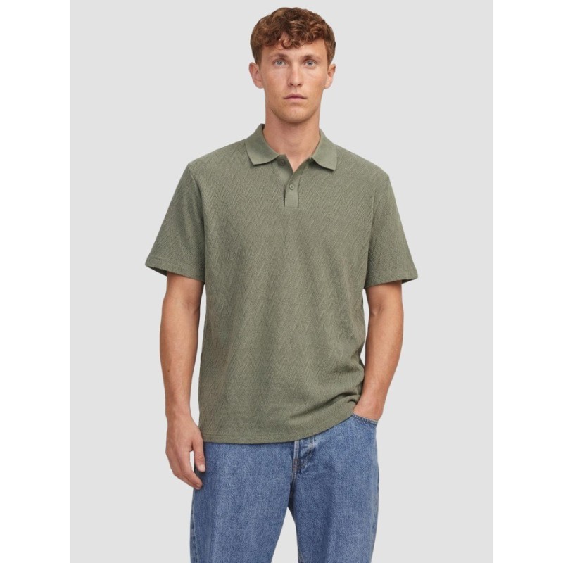 12293000 JPRBLATRENTON SS JAQUARD POLO