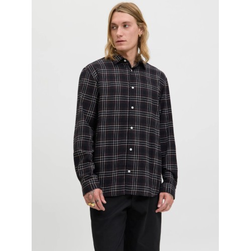 12260776 JORJOSHUA FLANNEL CHECK SHIRT LS LN