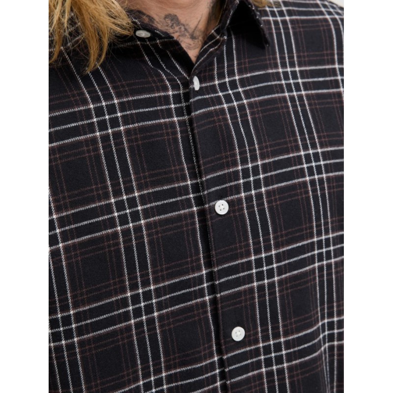 12260776 JORJOSHUA FLANNEL CHECK SHIRT LS LN