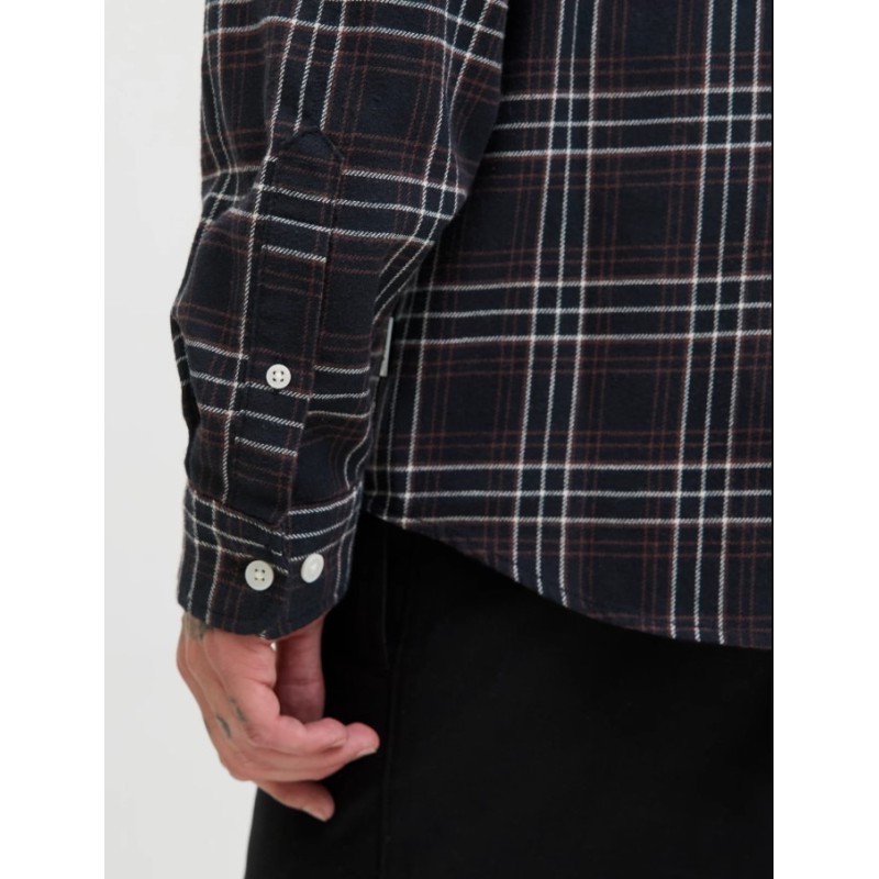 12260776 JORJOSHUA FLANNEL CHECK SHIRT LS LN