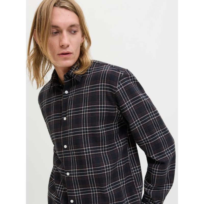 12260776 JORJOSHUA FLANNEL CHECK SHIRT LS LN
