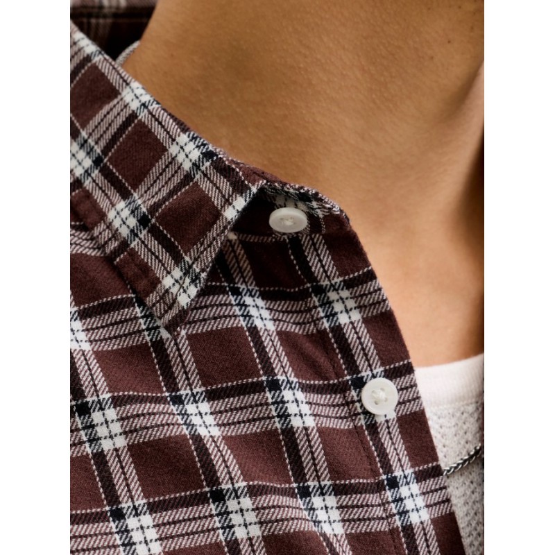 12260776 JORJOSHUA FLANNEL CHECK SHIRT LS LN