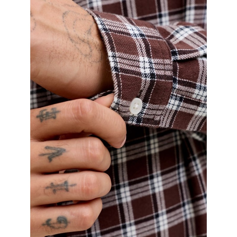 12260776 JORJOSHUA FLANNEL CHECK SHIRT LS LN