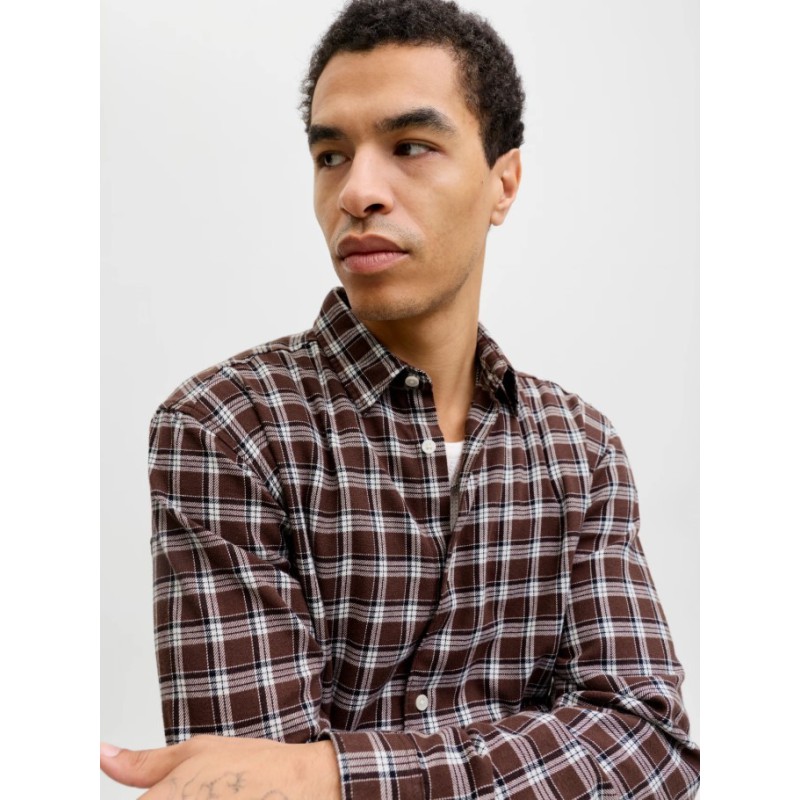 12260776 JORJOSHUA FLANNEL CHECK SHIRT LS LN