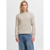12278785 JJEEMIL KNIT CABLE CREW NECK MOOS