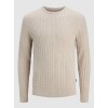 12278785 JJEEMIL KNIT CABLE CREW NECK MOOS