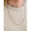 12278785 JJEEMIL KNIT CABLE CREW NECK MOOS