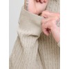 12278785 JJEEMIL KNIT CABLE CREW NECK MOOS