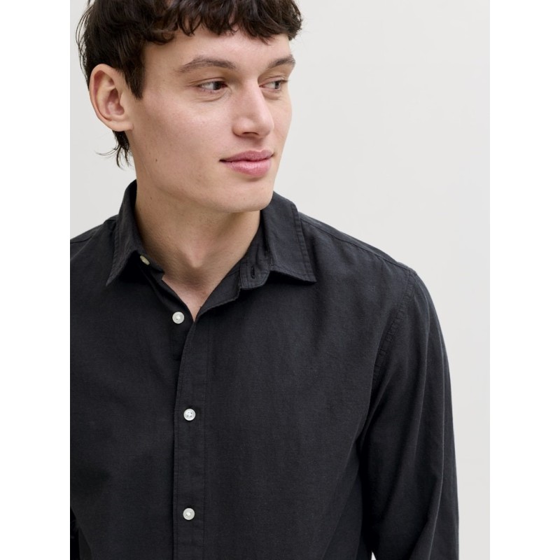 12288595 JJEBREEZE LINEN BLEND SHIRT L/S SN