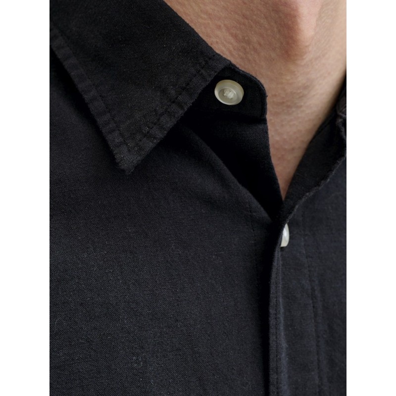12288595 JJEBREEZE LINEN BLEND SHIRT L/S SN