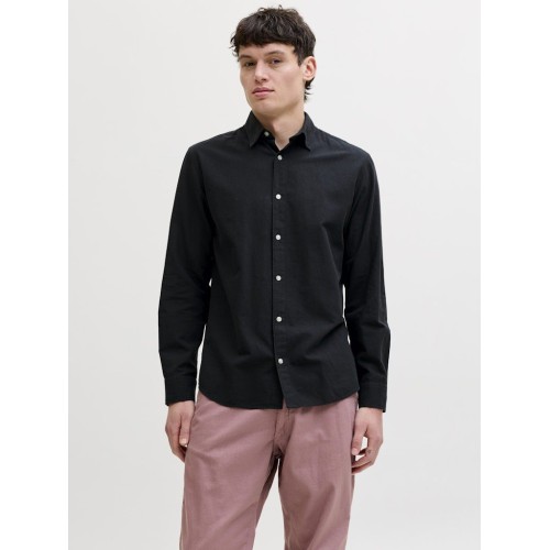 12288595 JJEBREEZE LINEN BLEND SHIRT L/S SN