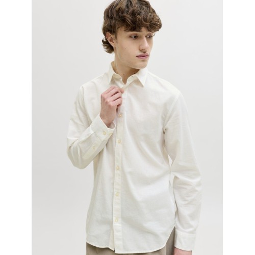 12288595 JJEBREEZE LINEN BLEND SHIRT L/S SN
