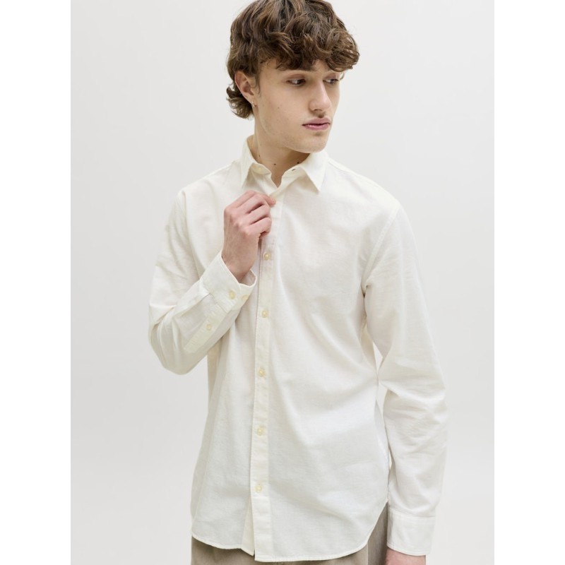 12288595 JJEBREEZE LINEN BLEND SHIRT L/S SN