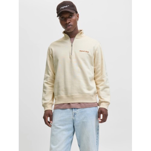 12282899 JORNORREBRO EMB SWEAT HIGH NECK SN