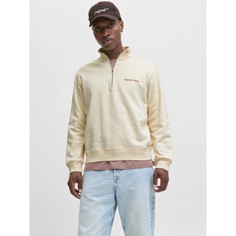 12282899 JORNORREBRO EMB SWEAT HIGH NECK SN