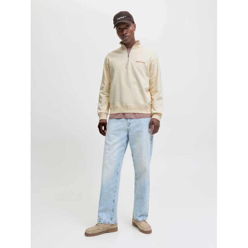 12282899 JORNORREBRO EMB SWEAT HIGH NECK SN