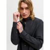 12289184 JJESUMMER LINEN BLEND BAND SHIRT L/S SN
