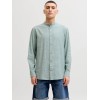 12289184 JJESUMMER LINEN BLEND BAND SHIRT L/S SN